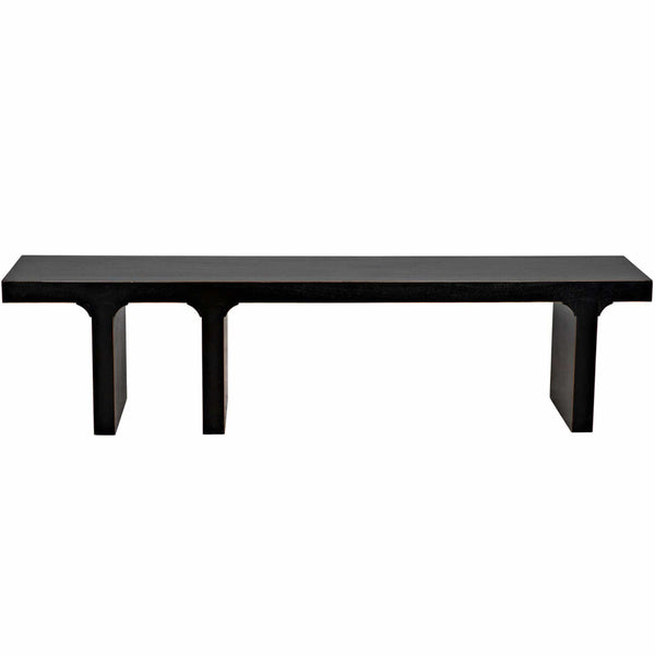 Home Fashion Kir Bench Rubbed Black