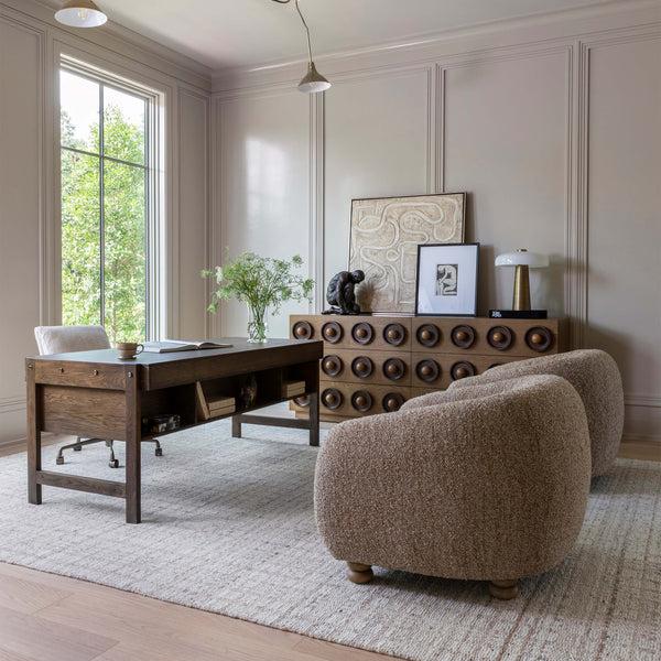 Home Fashion Knobby 3 Drawer Chest Light Wood