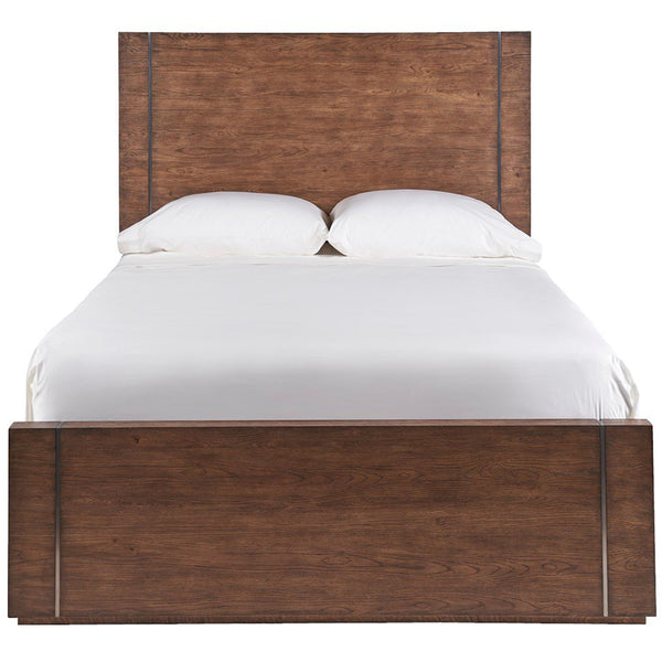Home Fashion Koda Panel King Bed Medium Brown