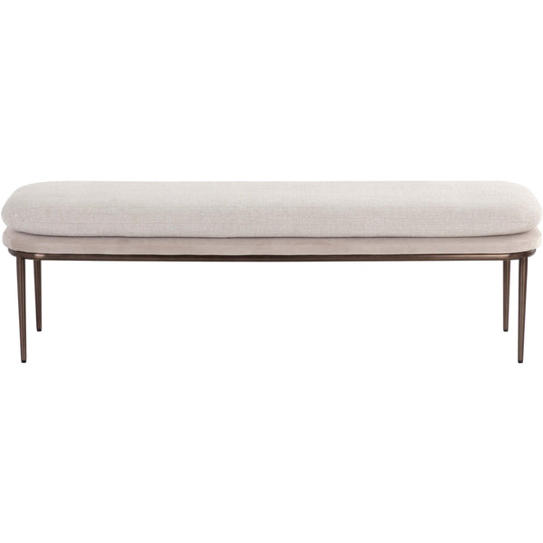 Home Fashion Koffi Bench Meg Taupe/Chacha Cream