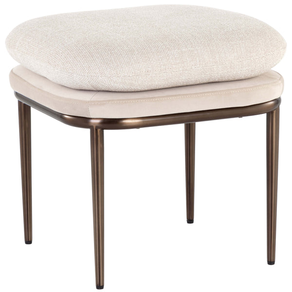 home fashion Koffi Stool Meg Taupe/Chacha Cream