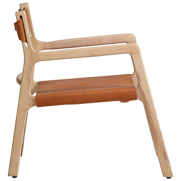 Home Fashion Kolding Leather Chair Havana Tanned