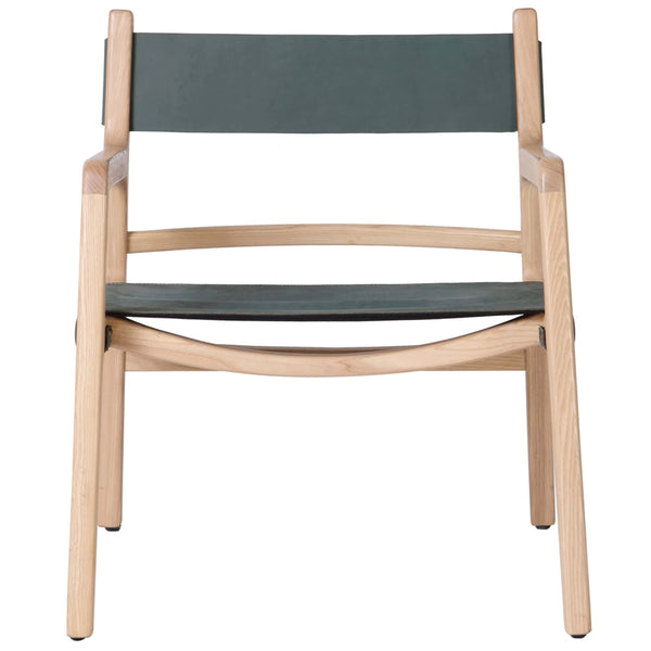 Home Fashion Kolding Leather Chair Seagrass Green