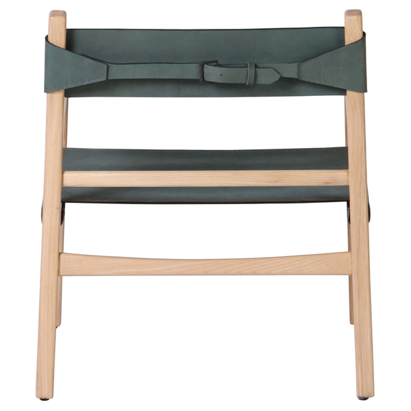 Home Fashion Kolding Leather Chair Seagrass Green