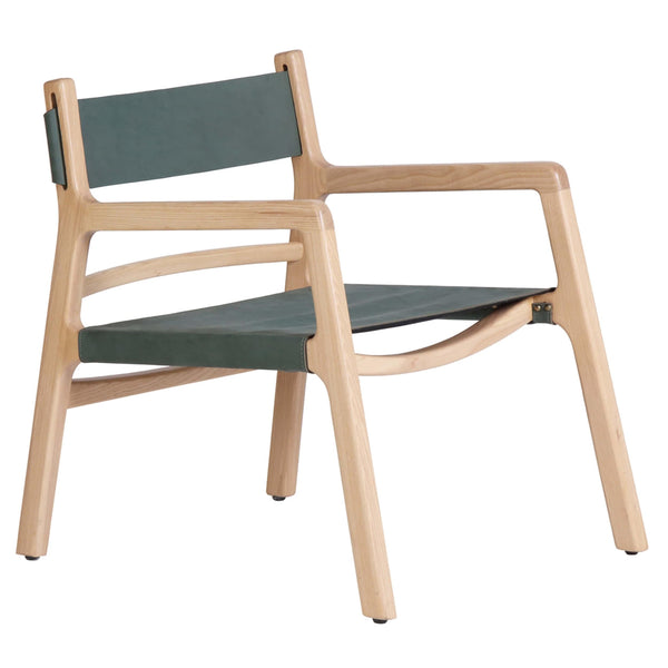 home fashion Kolding Leather Chair Seagrass Green