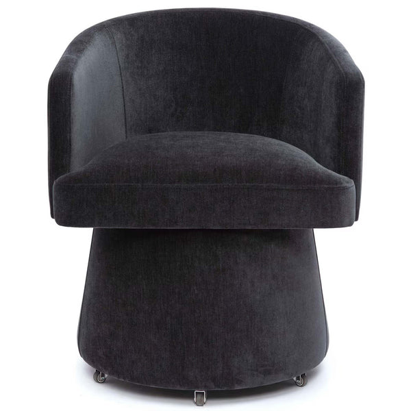 Home Fashion Kristen Rolling Desk Chair Black