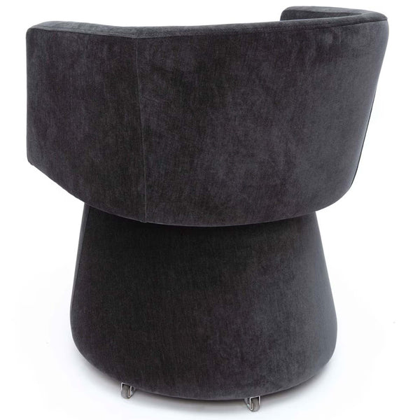 Home Fashion Kristen Rolling Desk Chair Black