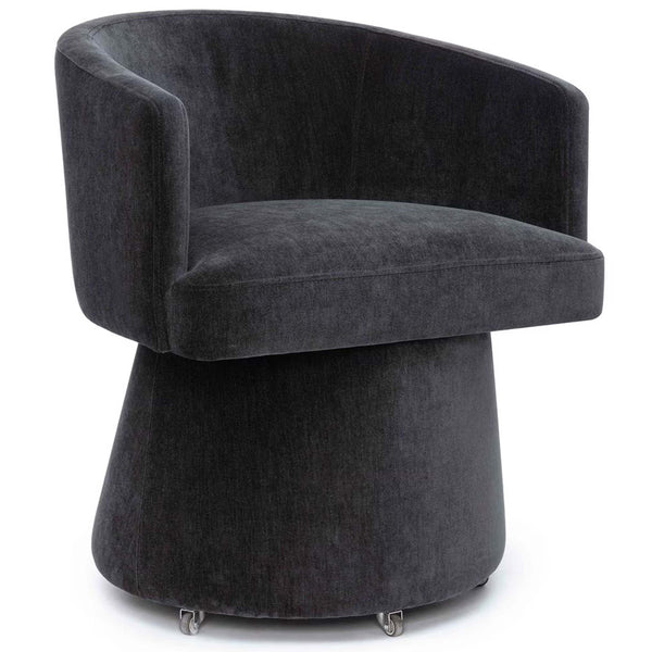 home fashion Kristen Rolling Desk Chair Black