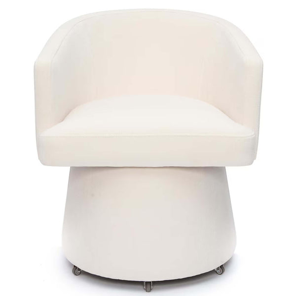 Home Fashion Kristen Rolling Desk Chair Cream