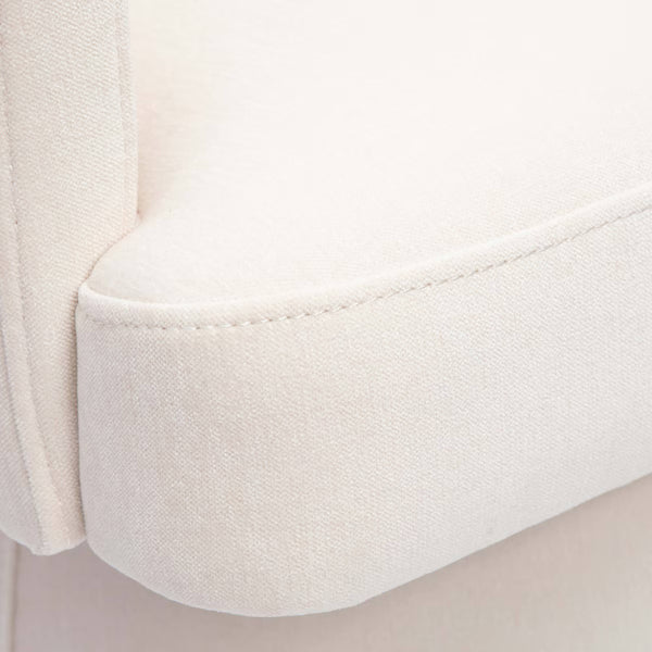 Home Fashion Kristen Rolling Desk Chair Cream