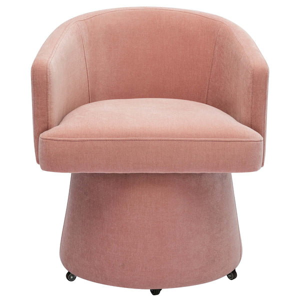 Home Fashion Kristen Rolling Desk Chair Pink