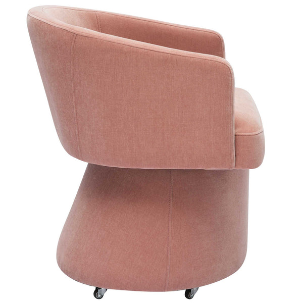 Home Fashion Kristen Rolling Desk Chair Pink