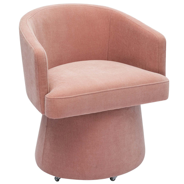 Home Fashion Kristen Rolling Desk Chair Pink