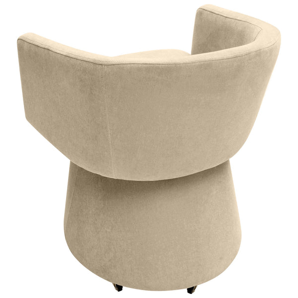Home Fashion Kristen Rolling Desk Chair Taupe