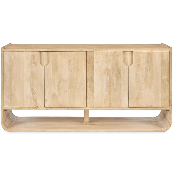 Home Fashion Laguna 4 Door Buffet Butternut