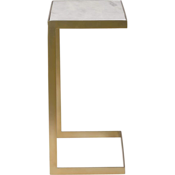 Home Fashion Laguna End Table Brass