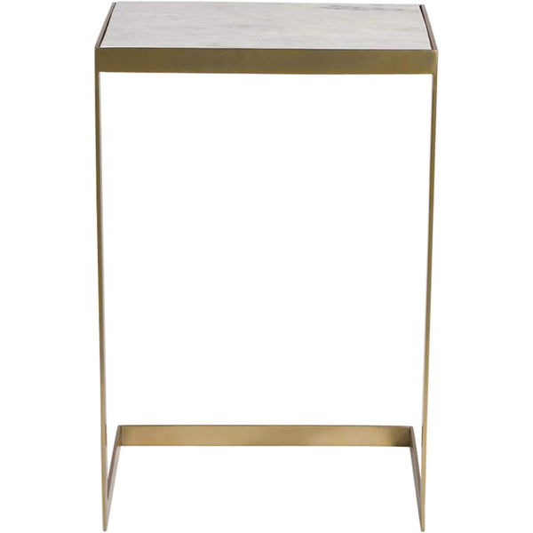 Home Fashion Laguna End Table Brass