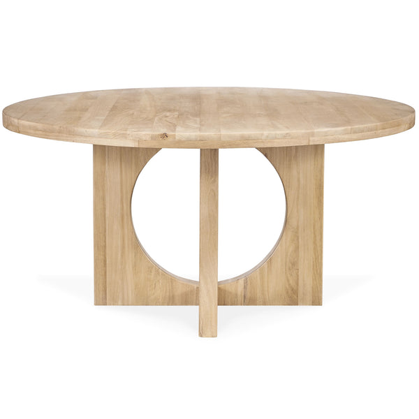 Home Fashion Laguna Round Dining Table Butternut