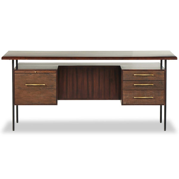Home Fashion Lauren Desk Warm Brown By Four Hands