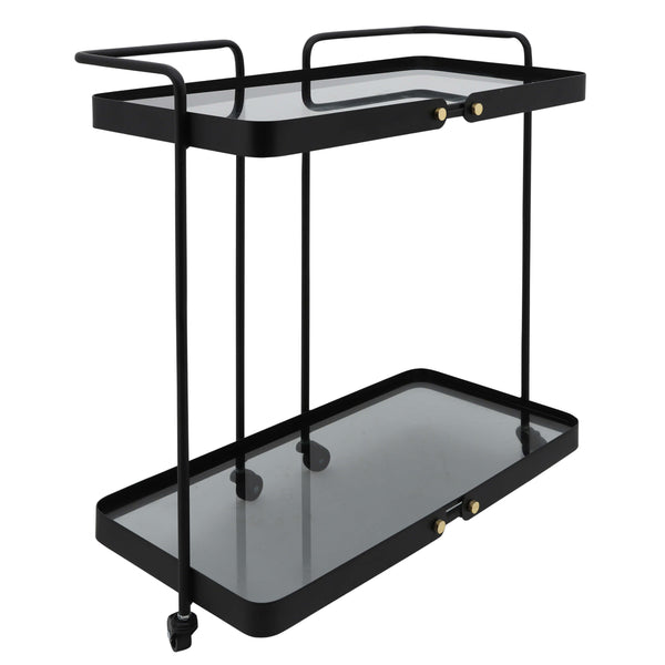 home fashion Layered Bar Cart Black
