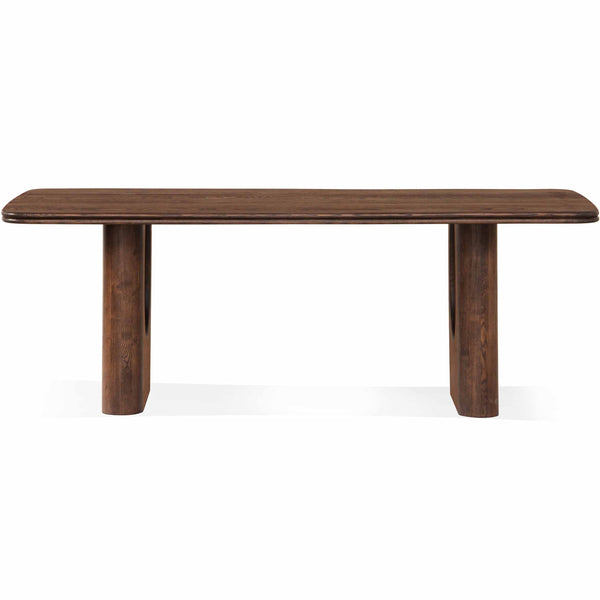 Home Fashion Layered Dining Table Mud Brown
