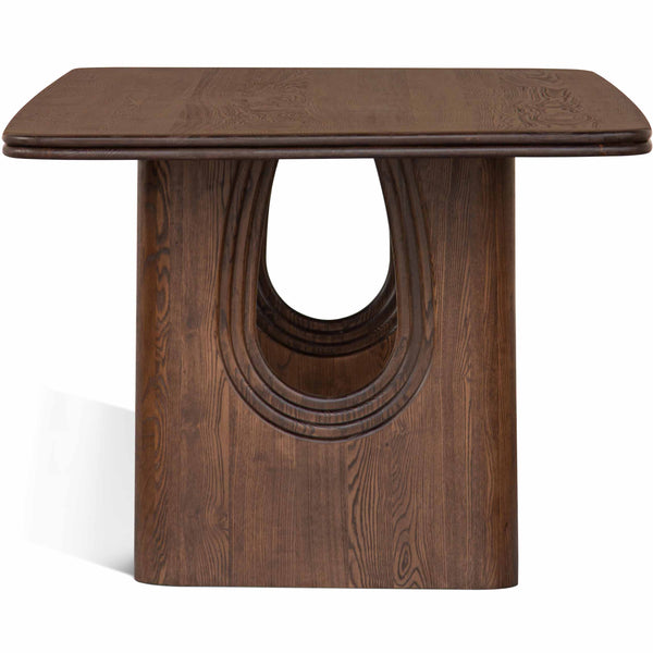 Home Fashion Layered Dining Table Mud Brown