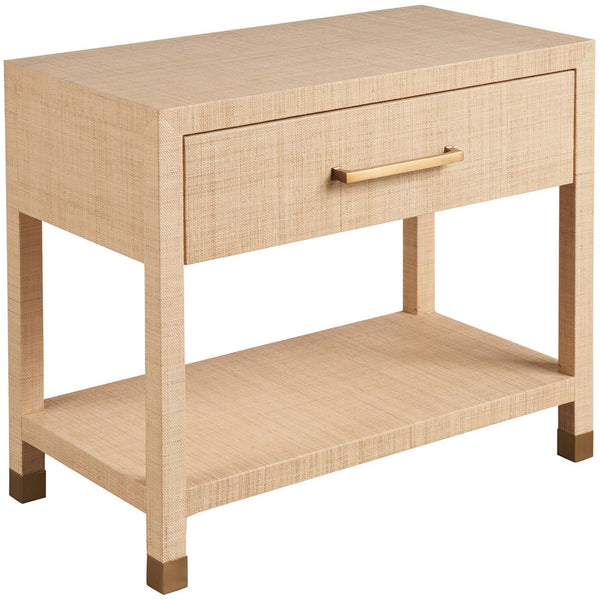 home fashion Leah Nightstand Raffia