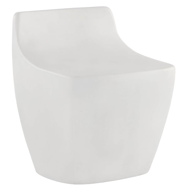 home fashion Ledger Stool White