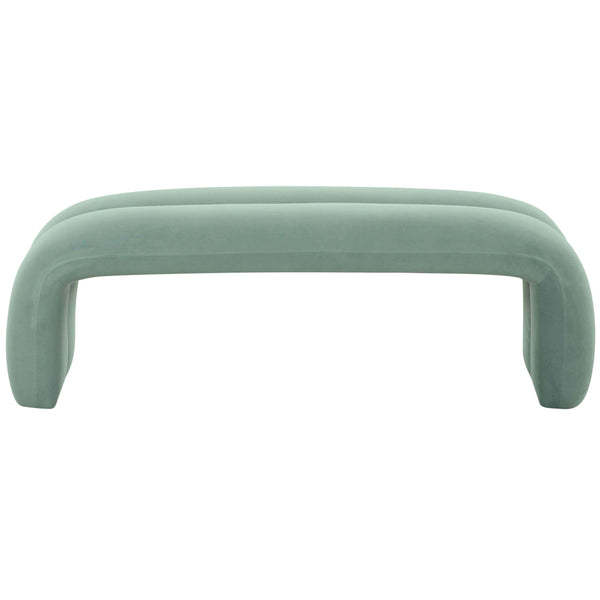 Home Fashion Leigh Channeled Bench Green