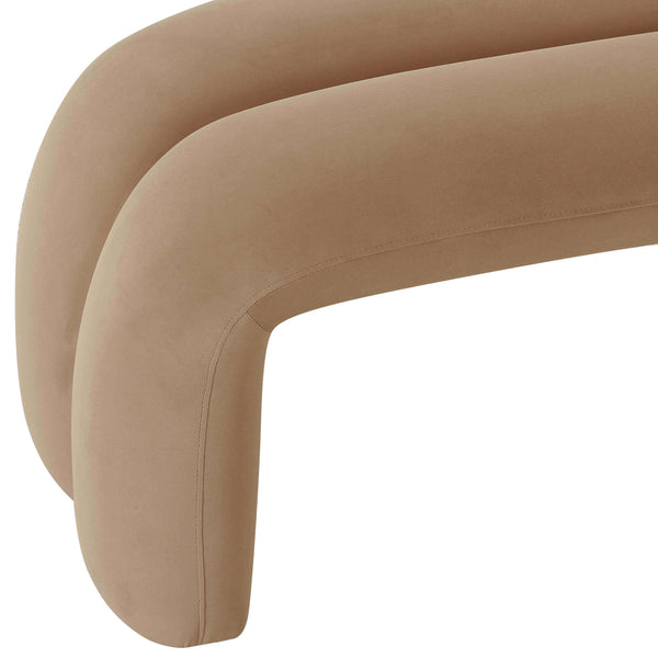 Home Fashion Leigh Channeled Bench Taupe