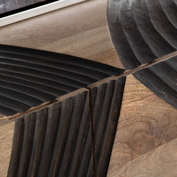 Home Fashion Lennox 4 Door Sideboard Natural