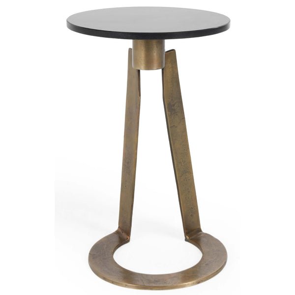 home fashion Leyton Accent Table Black Marble