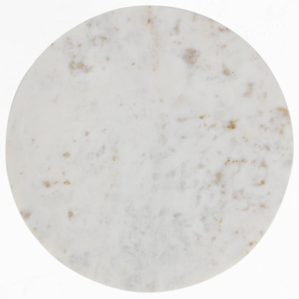 Home Fashion Leyton Accent Table White Marble