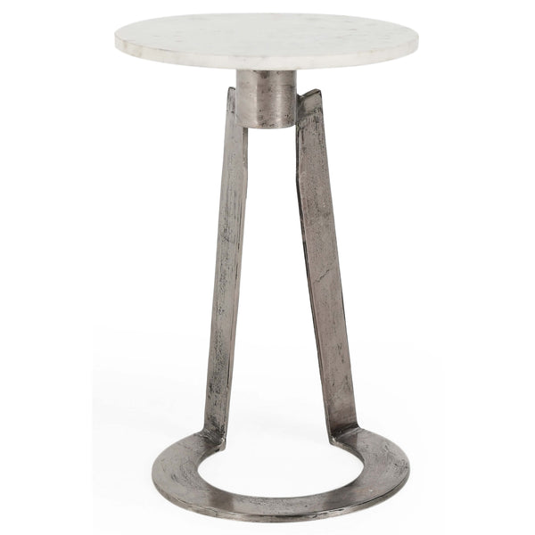 home fashion Leyton Accent Table White Marble