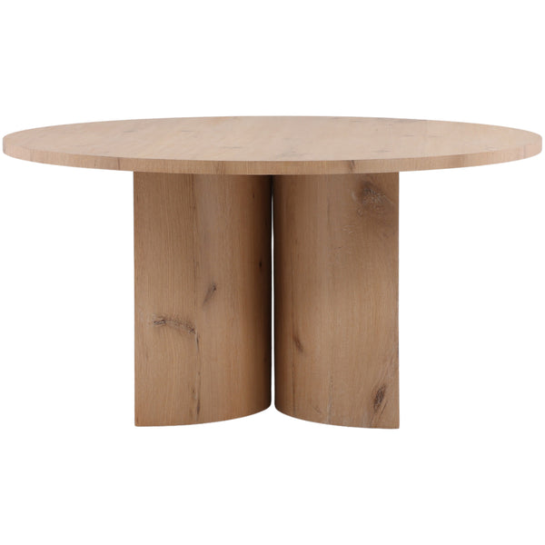Home Fashion Lia Round Dining Table Light Natural