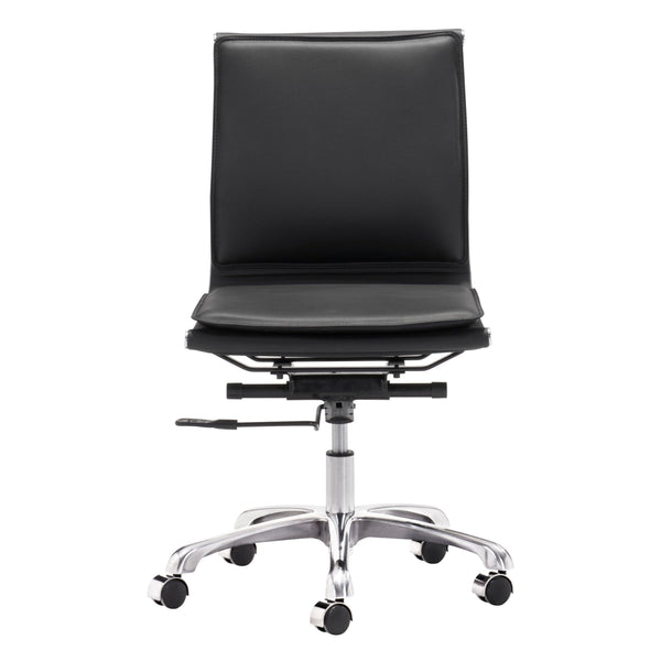 Home Fashion Lider Plus Armless Office Chair Black