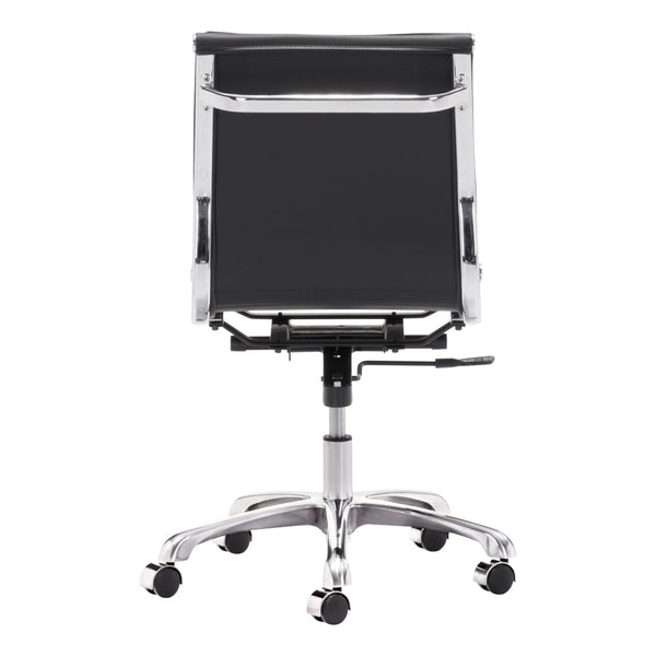 Home Fashion Lider Plus Armless Office Chair Black