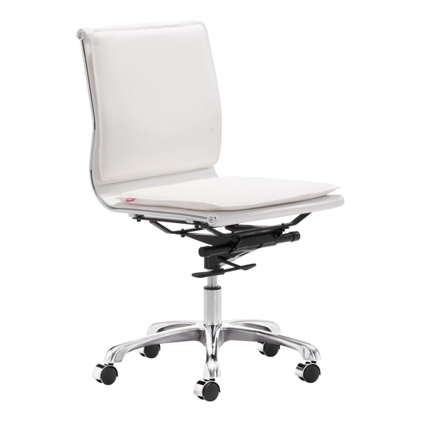 Home Fashion Lider Plus Armless Office Chair White