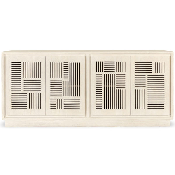 Home Fashion Lila 4 Door Buffet Whitewash