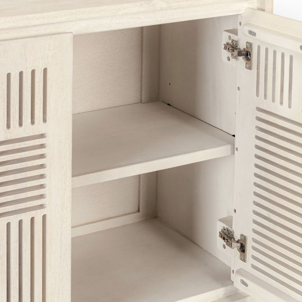 Home Fashion Lila 4 Door Buffet Whitewash