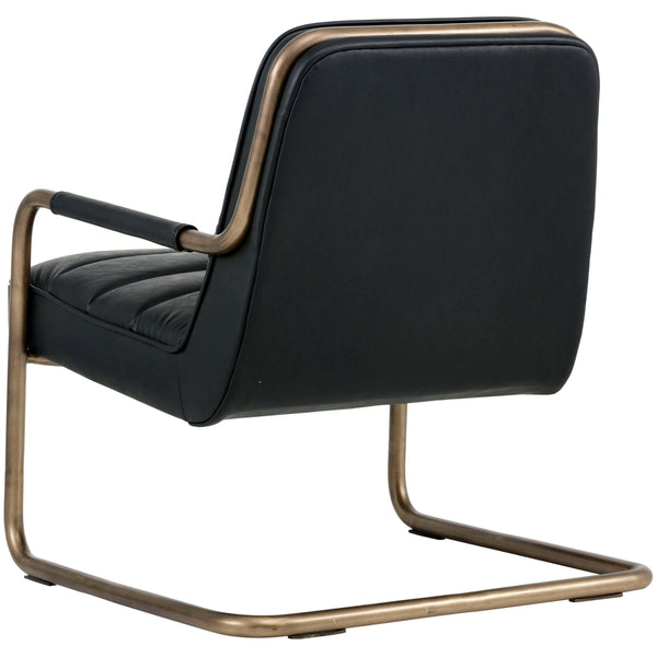 Home Fashion Lincoln Lounge Chair Vintage Black