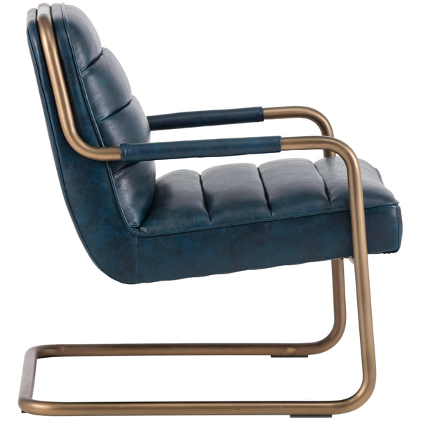 Home Fashion Lincoln Lounge Chair Vintage Blue