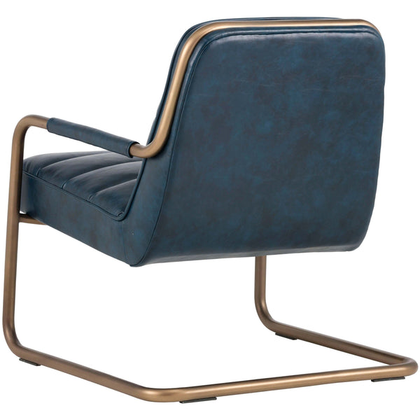 Home Fashion Lincoln Lounge Chair Vintage Blue
