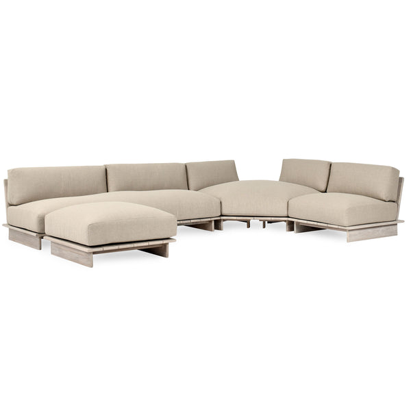 Home Fashion Livia Outdoor Sectional Taupe