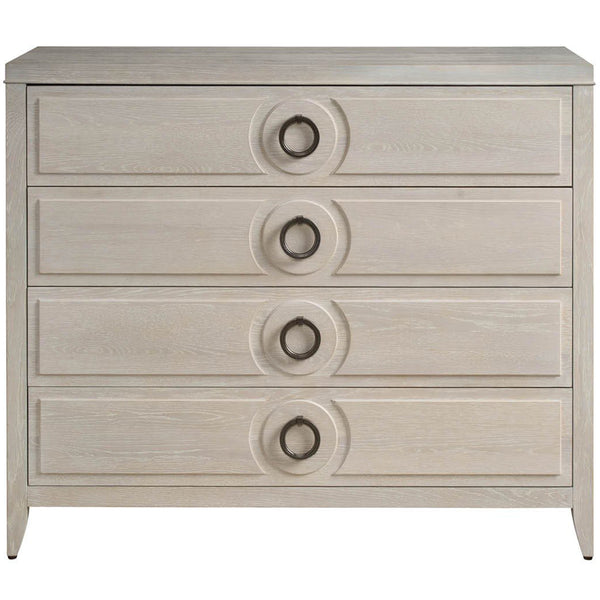 Home Fashion Lizmore 4 Drawer Chest White Oak