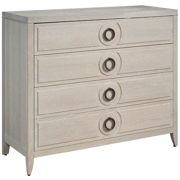 home fashion Lizmore 4 Drawer Chest White Oak