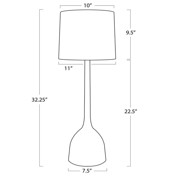 Home Fashion Logan Buffet Lamp Oil Rubbed Bronze