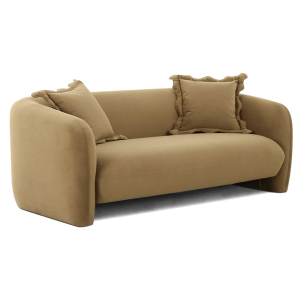Home Fashion Lou Loveseat Cafe Au Lait