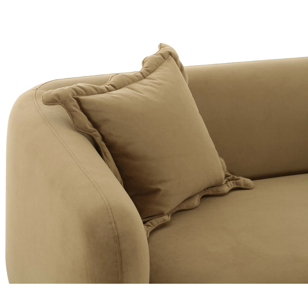 Home Fashion Lou Loveseat Cafe Au Lait