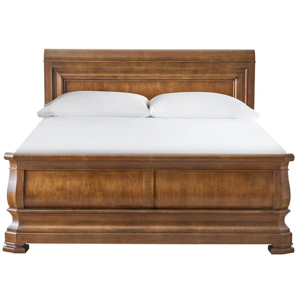 Home Fashion Louie P's Sleigh Bed Cognac